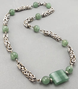 Byzantine chain with Aventurine