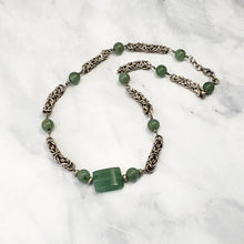 Load image into Gallery viewer, Byzantine chain with Aventurine
