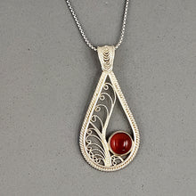 Load image into Gallery viewer, Filigree Teardtop Pendant
