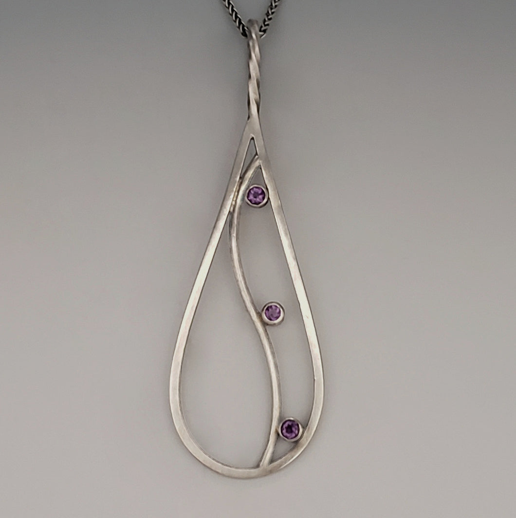 Teardrop Pendant=Amethyst