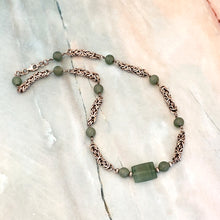 Load image into Gallery viewer, Byzantine chain with Aventurine
