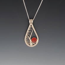 Load image into Gallery viewer, Filigree Teardtop Pendant
